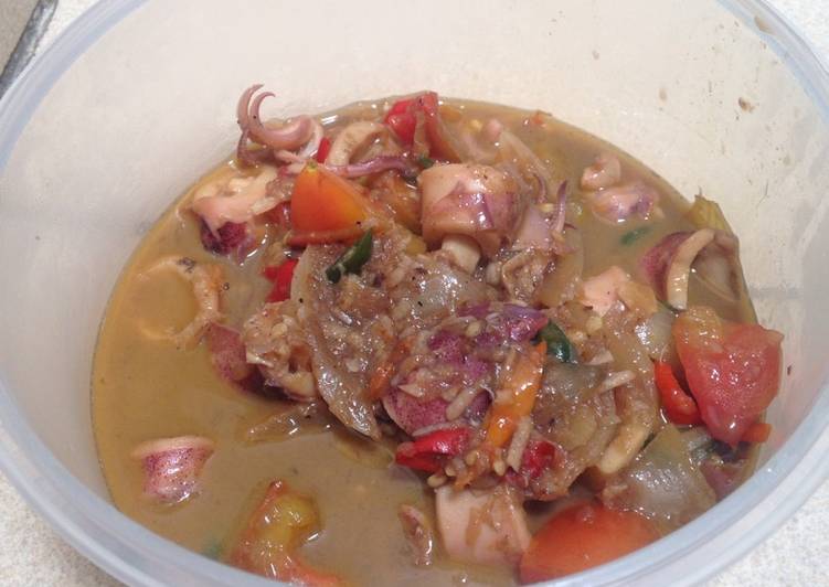 Sayur cumi asin anak kosan (simple, no ribet-ribet!๐
)