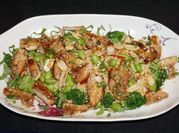 A picture of grilled chicken thighs