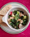 Ensalada de espinacas, quinoa y camarones