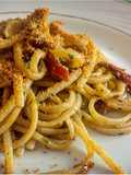 Tonnarelli Acciughe e pomodorini secchi