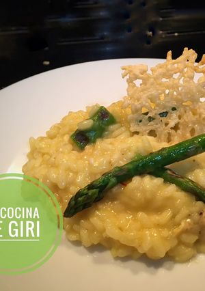 Una foto de Risotto con Espárragos