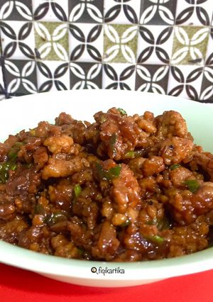 Foto resep Tumis Daging Ayam Untuk Isian Roti
