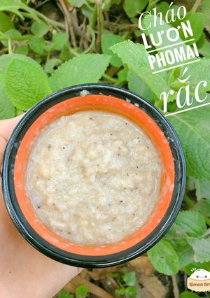 Hình của món Ăn dặm - Cháo lươn phomai rắc.