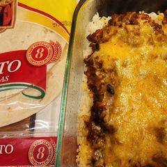 A picture of Beef, Bean, and Rice Burritos.
