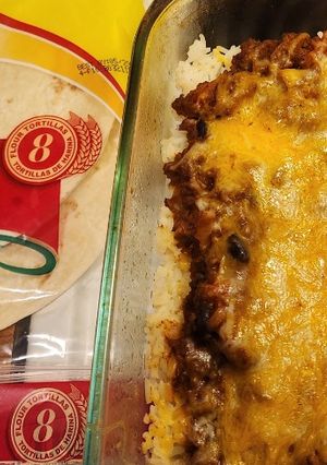 A picture of Beef, Bean, and Rice Burritos.
