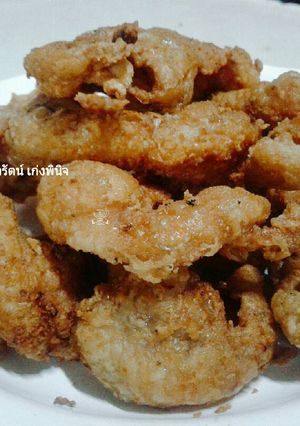 รูปของ หนังไก่ทอด