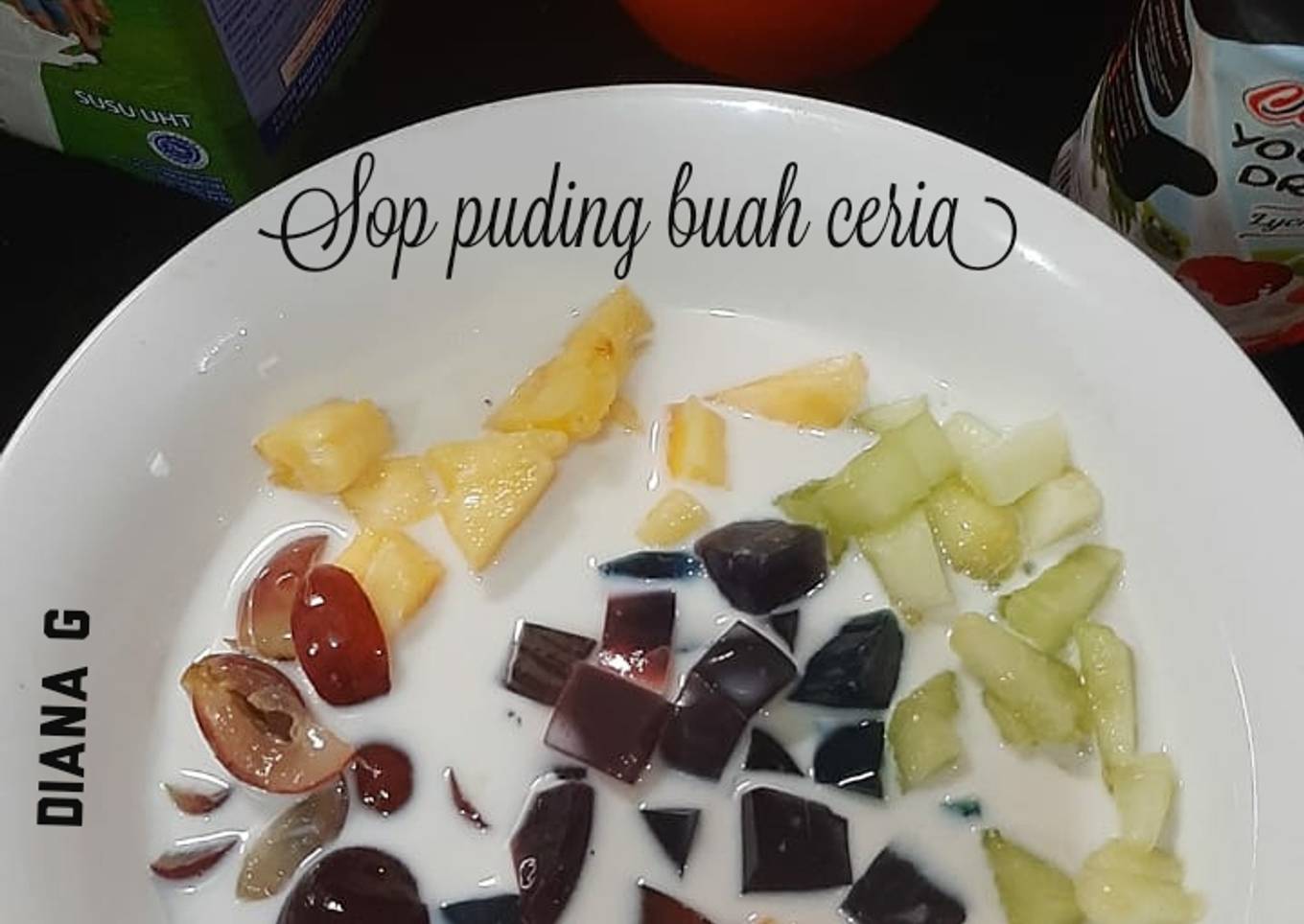 Sop puding buah ceria