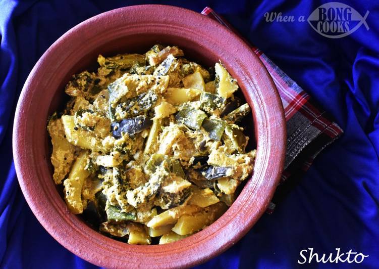 Recipe of Any-night-of-the-week Shukto l Bengali Mixed Vegetable in Mustard-Poppy Seed Paste