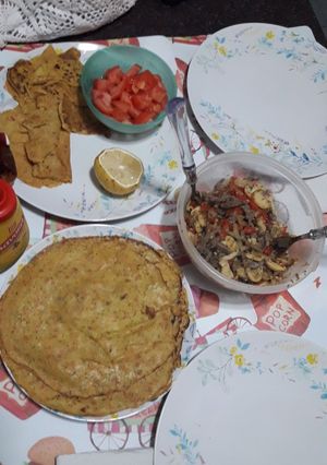 Una foto de Crepes de zanahoria