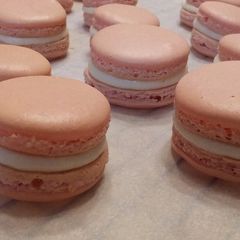 A picture of French Macarons.