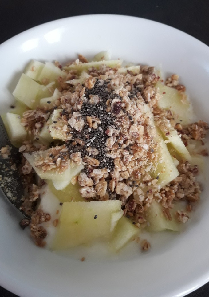 Una foto de Postre - colación de Manzana