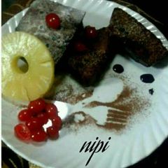 Chocolate brownie A picture of Chocolate brownie.