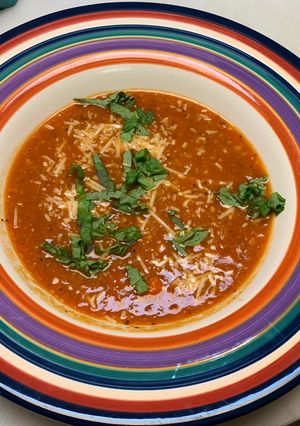 A picture of Chickpea Tomato Soup.