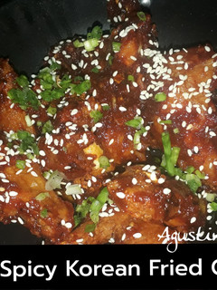 Foto resep Ayam goreng Korea (spicy korean Fried Chicken)