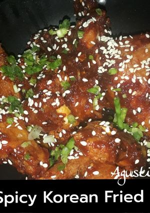 Foto resep Ayam goreng Korea (spicy korean Fried Chicken)