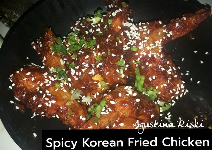 Ayam goreng Korea (spicy korean Fried Chicken)