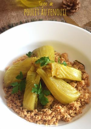 Une photo de Tajine de poulet au fenouil