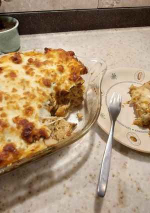 A picture of Bread Lasagne.