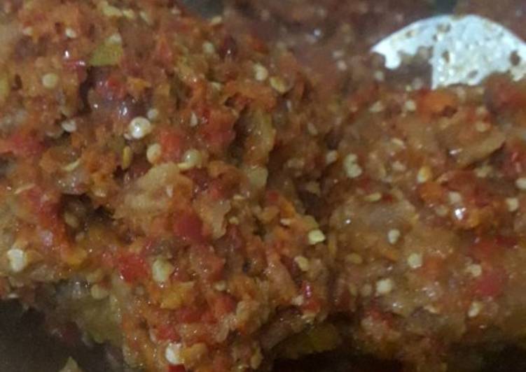 Resep Mudah Balado pedas ayam crispy Ala Restoran