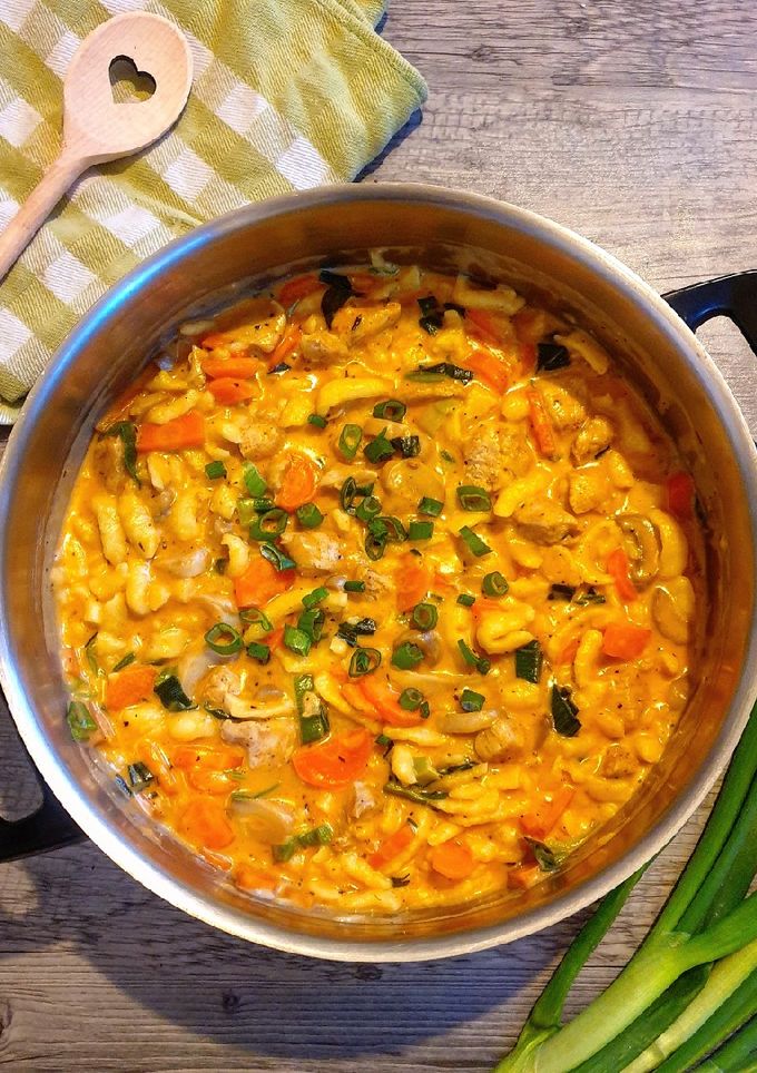 One Pot Spätzle mit Hähnchen Rezepthauptbild