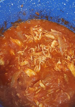 Una foto de Tinga de pollo