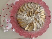 Una foto di torta di mele
