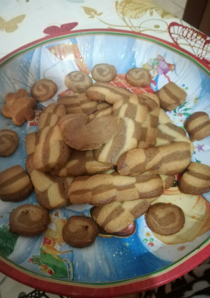 Una foto de Galletas ajedrez con pasta sablé