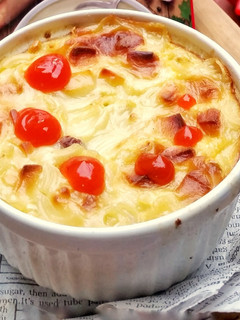 Foto resep Macaroni Schotel dengan Sup Krim Instan