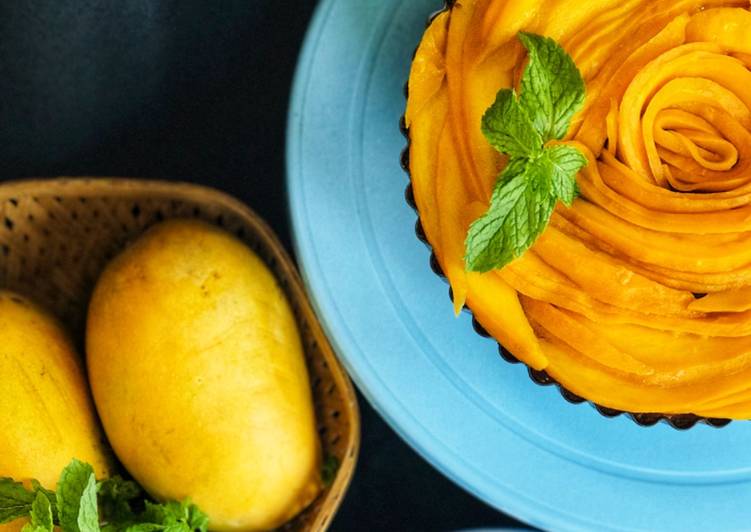 How to Prepare Homemade Baked Mango Cheesecake with Yogurt