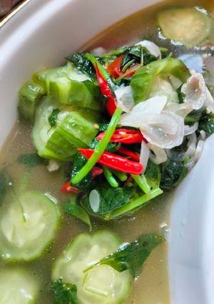 Foto resep Sayur Bening Bayam Gambas
