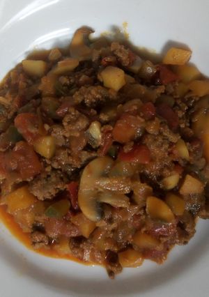 عکسی از دستور خوراک قارچ و گوشت 🙂