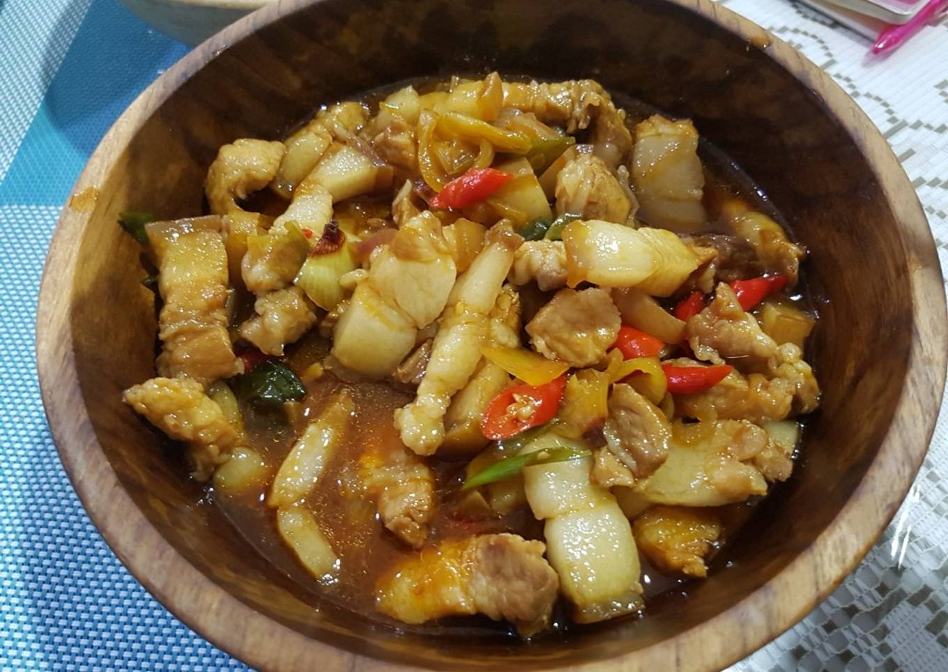 Samcan tumis asam pedas