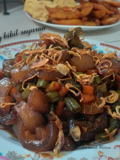 Foto resep Oseng kikil sayuran