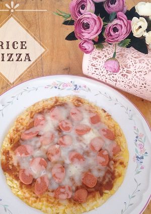 Foto resep Rice Pizza (pizza nasi)