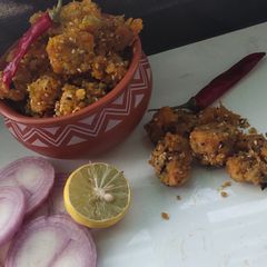 A picture of Watermelon skin muthiyas.