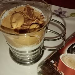 A picture of Super creamy frothy cappuccino coffee ☕👌😍without machine.