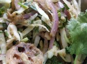 A picture of raw papaya salad