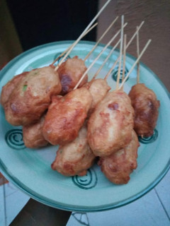 A picture of Yam kabab.
