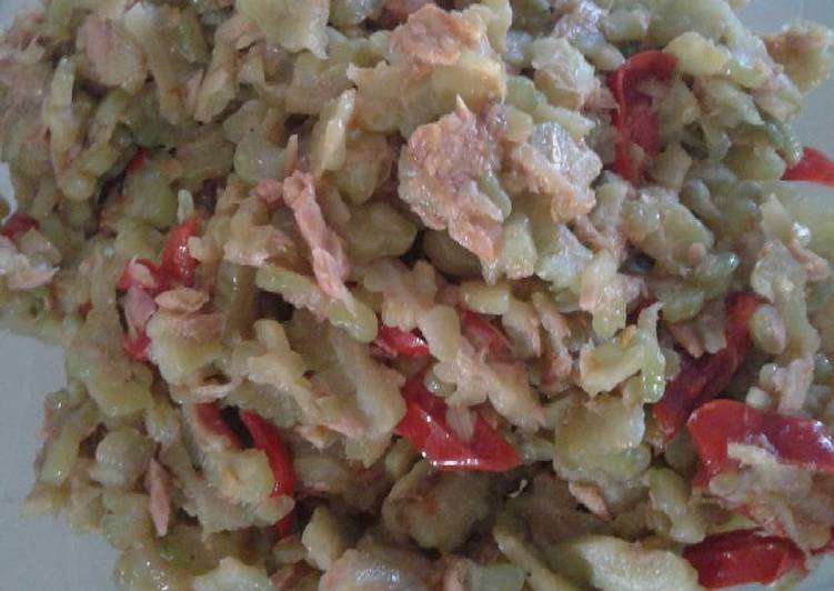 Recipe: Tasty Pare anti pahit ala mama Anin