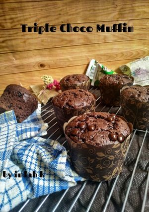Foto resep Triple Choco Muffin (cuma diaduk aduk saja)