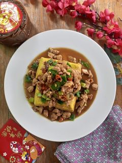 Foto resep Tahu Kuning Ayam Cincang