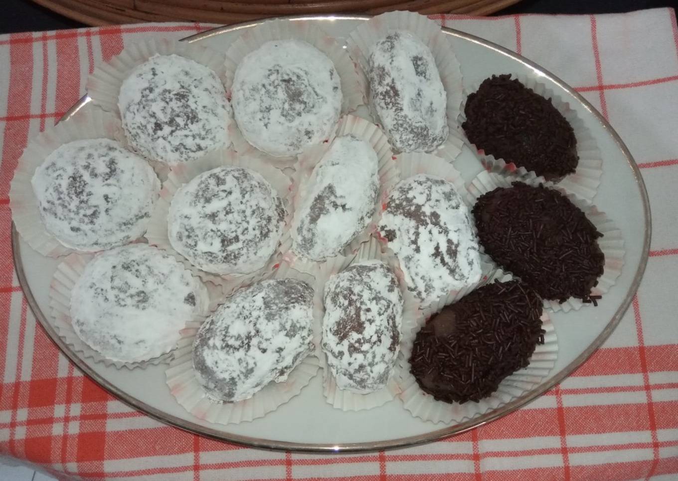 Resep Mochi Susu Coklat Isi Kismis & Slice Almond