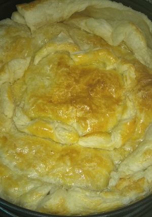 Una foto de Tarta de manzana y hojaldre al horno