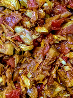 A picture of Kathal (Jackfruit) Masala.