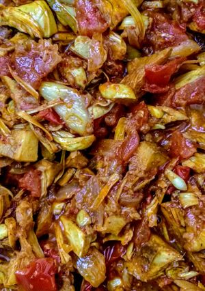 A picture of Kathal (Jackfruit) Masala.