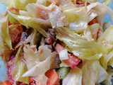 Salad for one. Ensalada Crujial