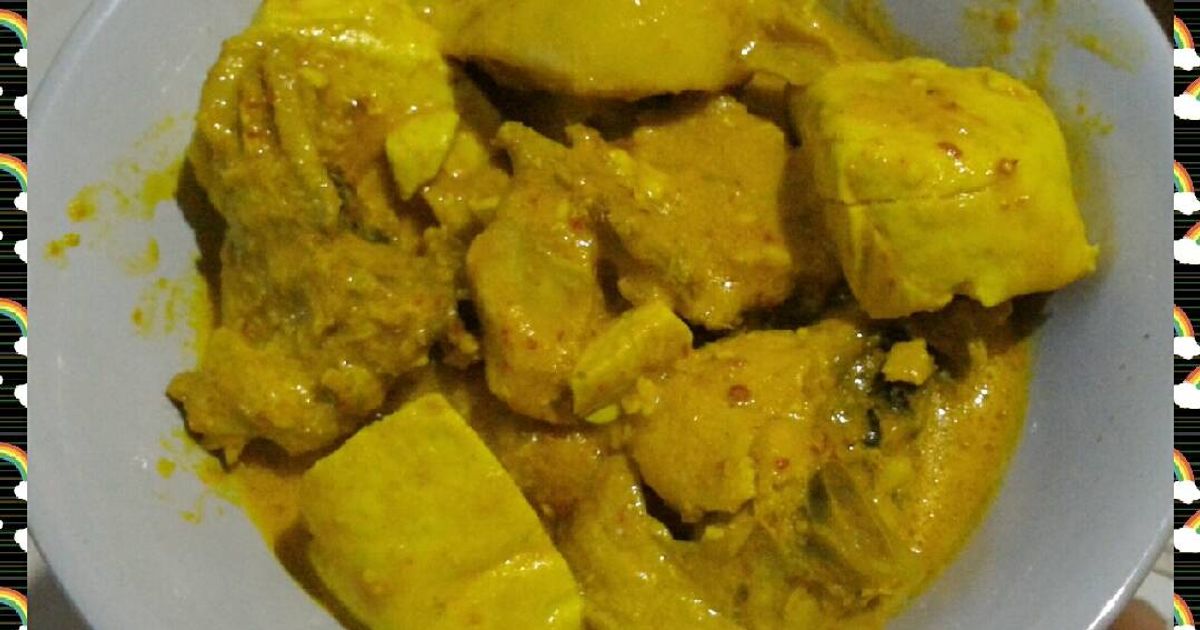 Gulai Tahu ayam edisi kangen Masakan ibu