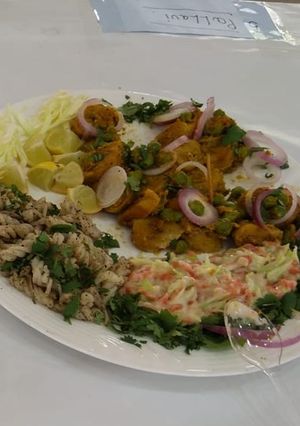 A picture of Soya chaap veg.