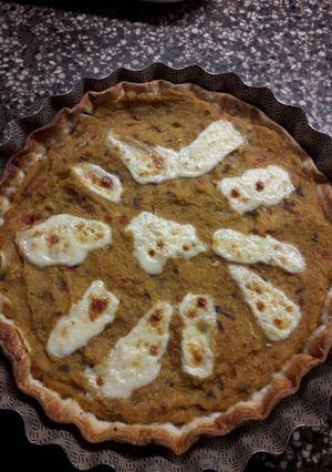 Una foto de Tarta de calabaza y choclo