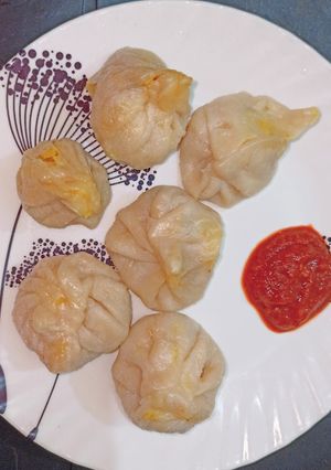 A picture of Veg momos.
